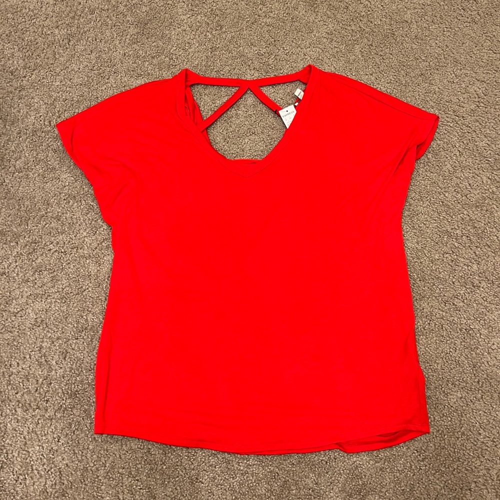 Express one eleven red tee